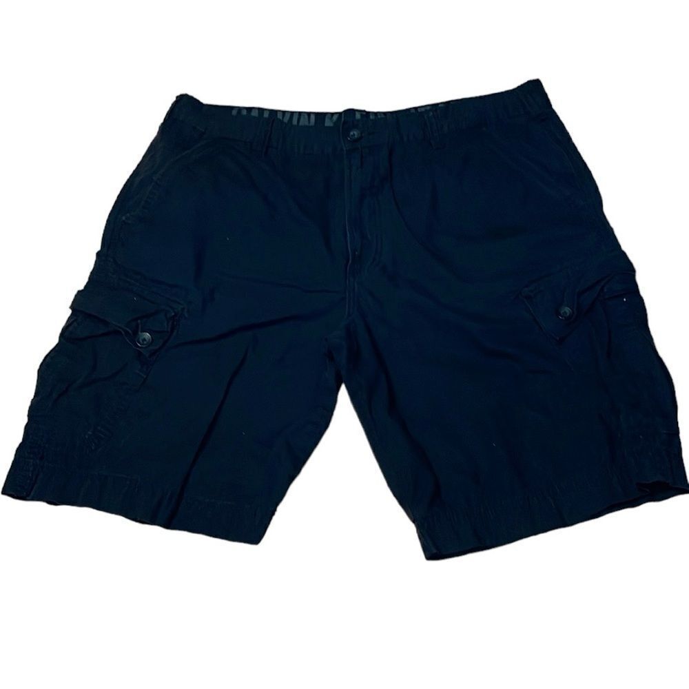 Calvin Klein Jeans Black Cotton Cargo Shorts, 38